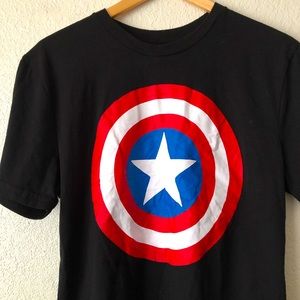Marvel Captain America Mens Graphic Tee